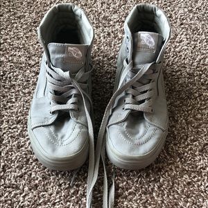 All gray high top vans women size 9 men size 7.5